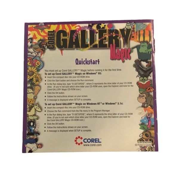 Corel Gallery Magic 200,000 Clipart 8 CDs boxset (Win31) (1998) (Eng). N… - Picture 3 of 11